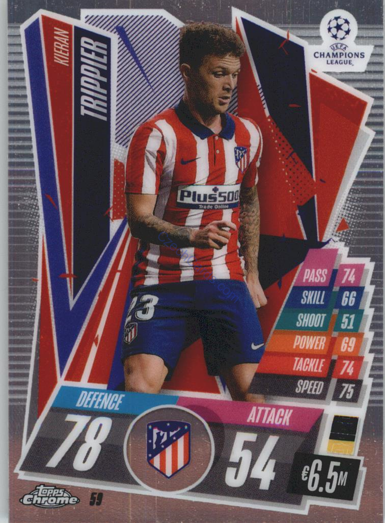 Kieran Trippier Match Attax Chrome CL 2020/21 #59