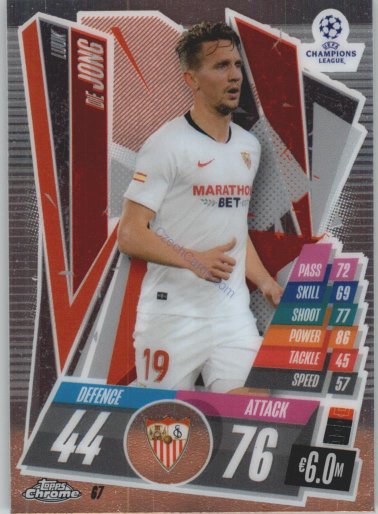 Luuk de Jong Match Attax Chrome CL 2020/21 #67