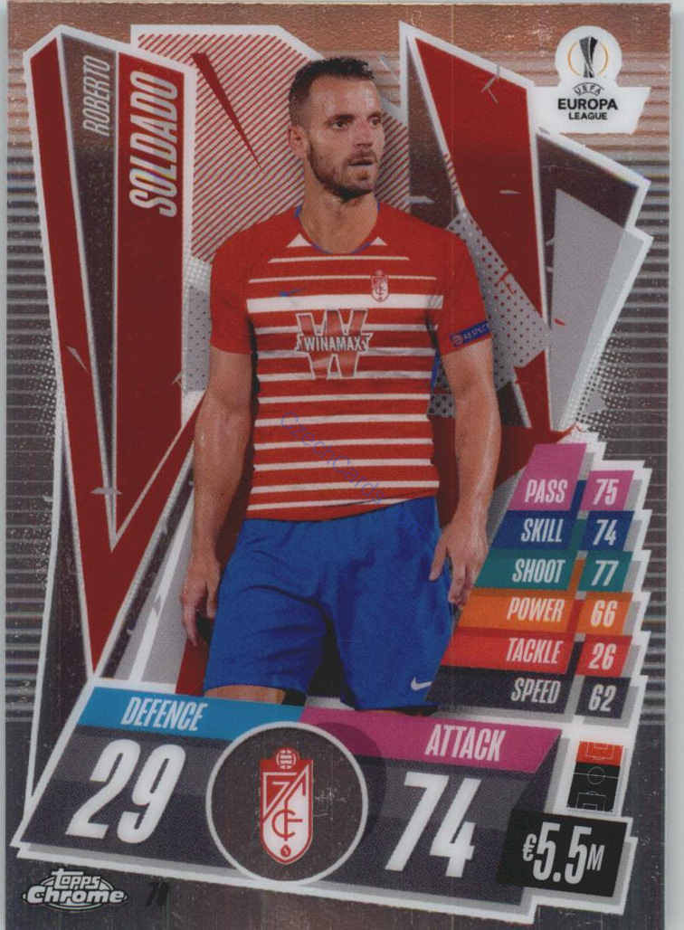 Roberto Soldado Match Attax Chrome CL 2020/21 #79