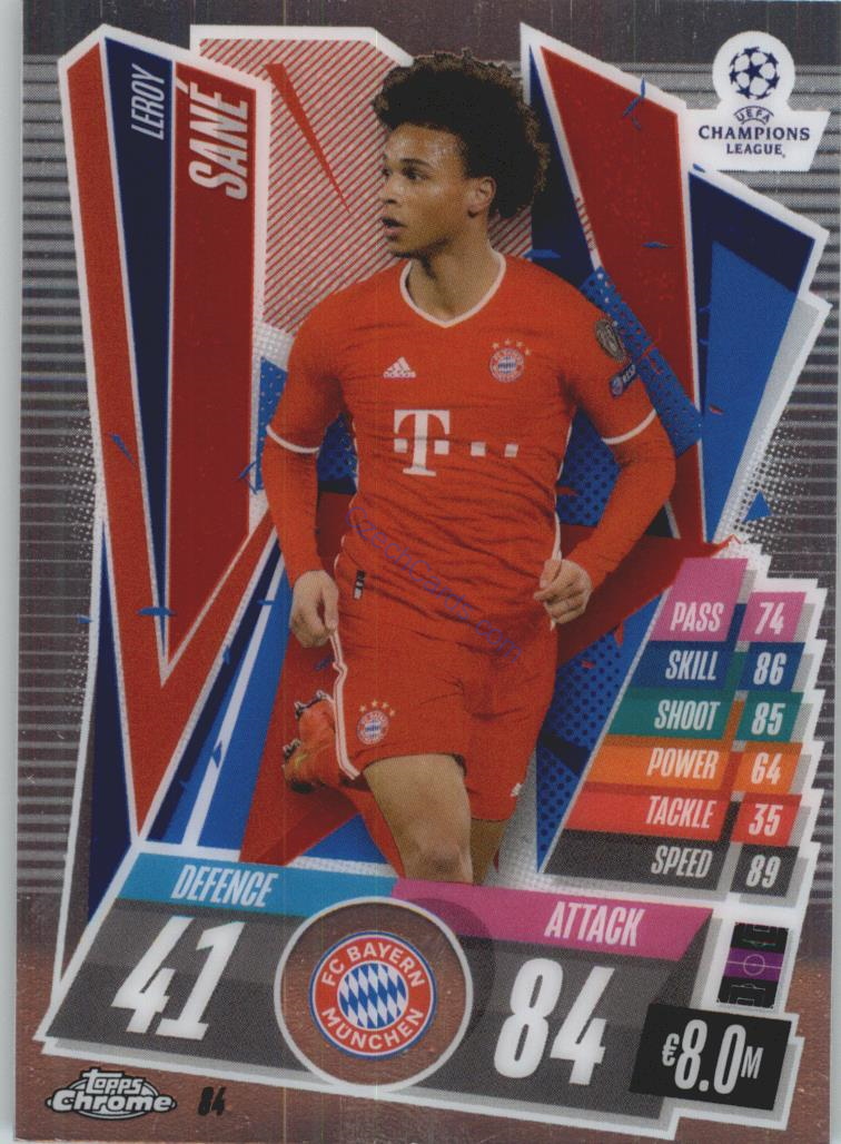 Leroy Sane Match Attax Chrome CL 2020/21 #84