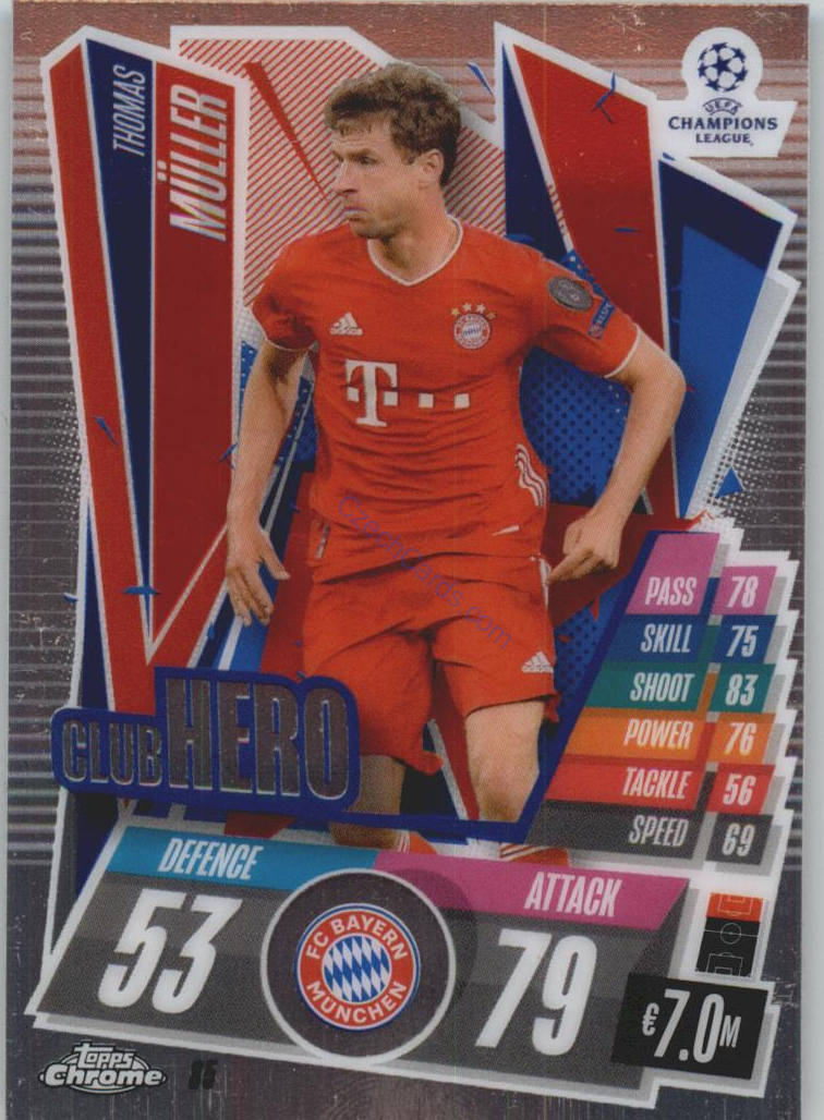 Thomas Muller Match Attax Chrome CL 2020/21 #85