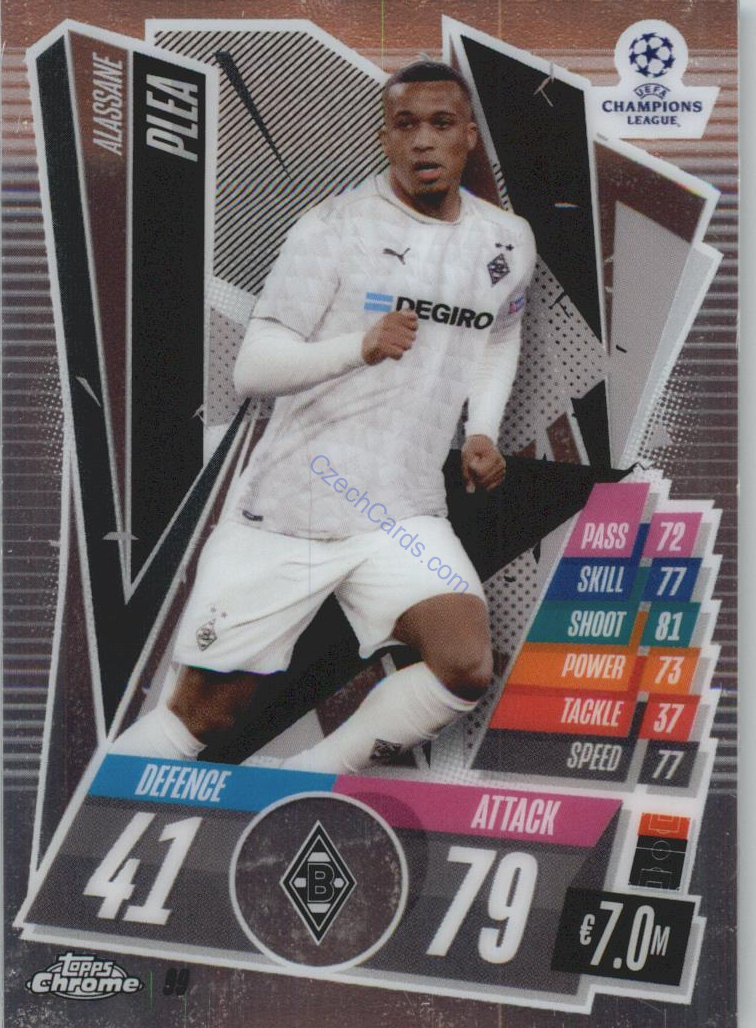 Alassane Plea Match Attax Chrome CL 2020/21 #99 