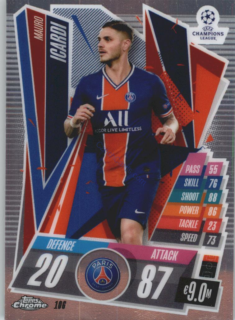 Mauro Icardi Match Attax Chrome CL 2020/21 #106