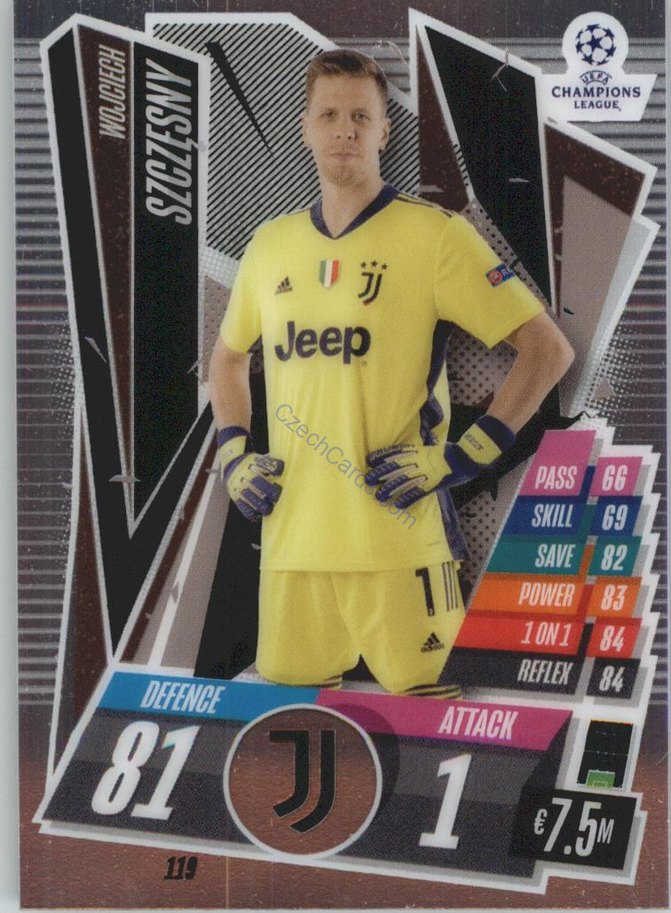 Wojciech Szczesny Match Attax Chrome CL 2020/21 #119