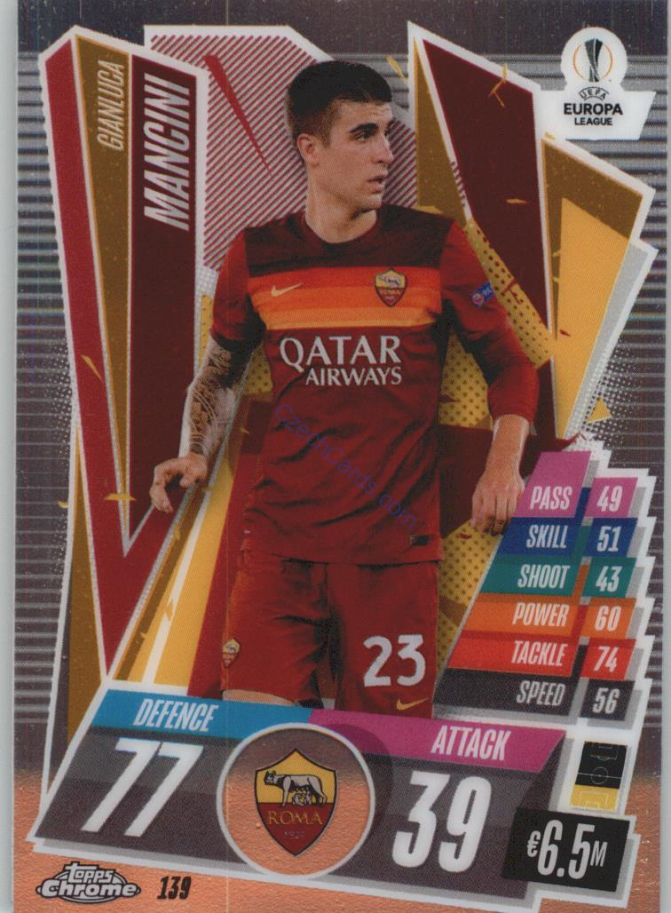 Gianluca Mancini Match Attax Chrome CL 2020/21 #139