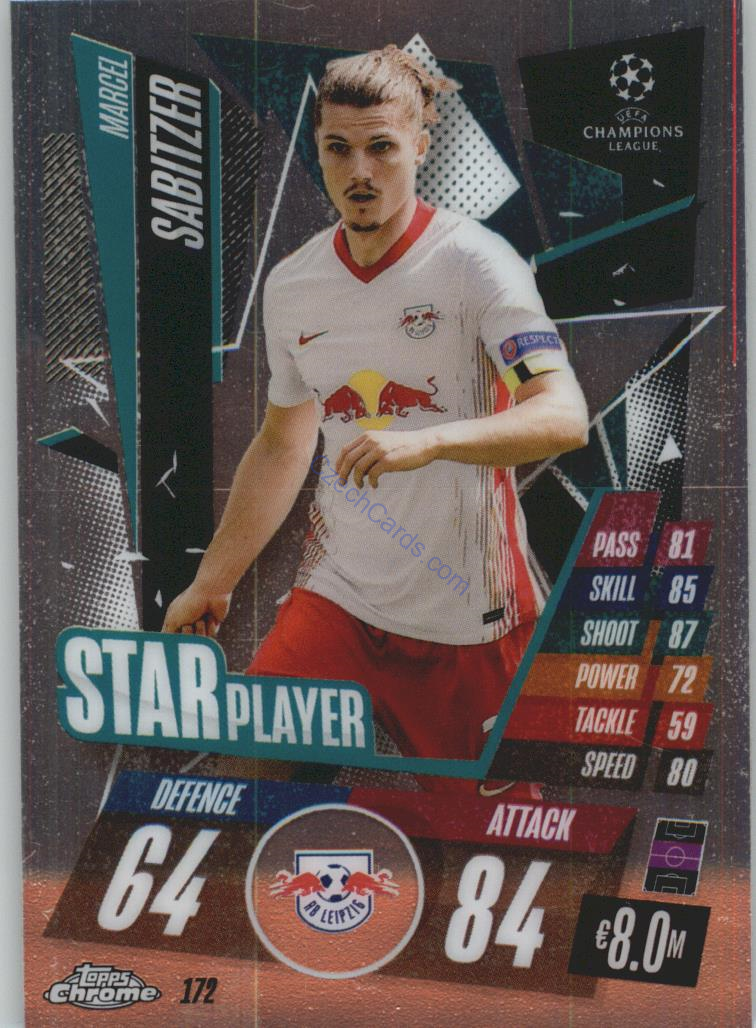 Marcel Sabitzer Match  Attax Chrome CL 2020/21 Star Player #172