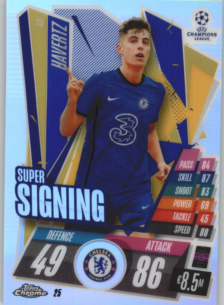 Kai Havertz Match Attax Chrome CL 2020/21 Refractor #25