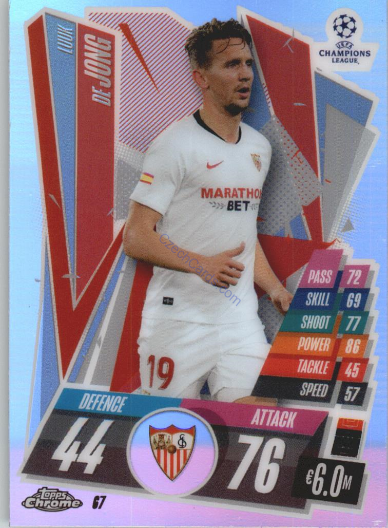 Luuk de Jong Match Attax Chrome CL 2020/21 Refractor #67