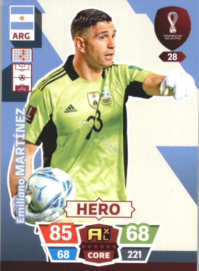 Emiliano Martínez 2022 Panini World Cup Adrenalyn #28