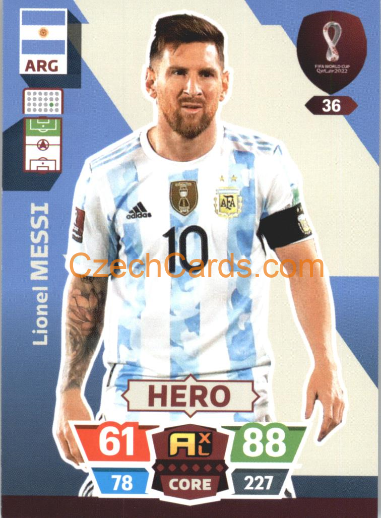 Lionel Messi 2022 Panini World Cup Adrenalyn #36