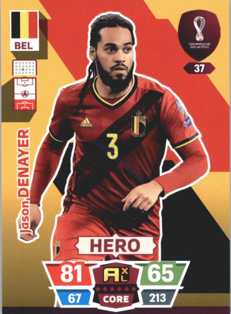 Jason Denayer 2022 Panini World Cup Adrenalyn #37
