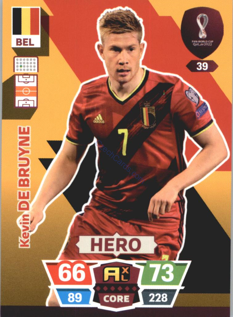 Kevin De Bruyne 2022 Panini World Cup Adrenalyn #39