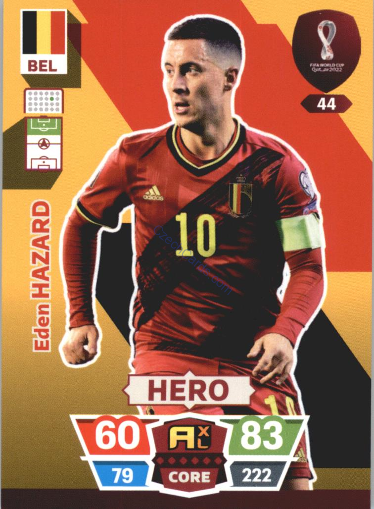 Eden Hazard 2022 Panini World Cup Adrenalyn #44