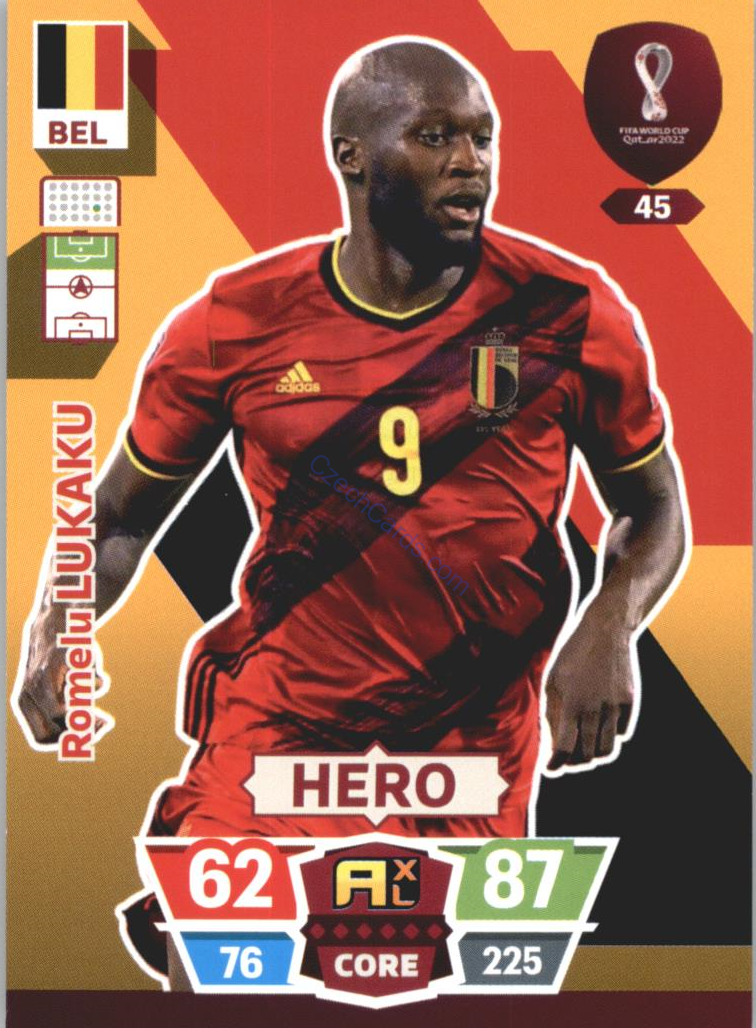 Romelu Lukaku 2022 Panini World Cup Adrenalyn #45