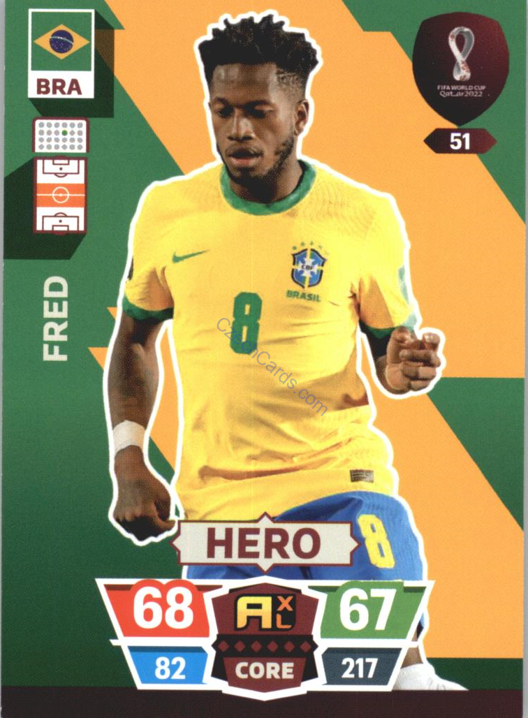 Fred 2022 Panini World Cup Adrenalyn #51