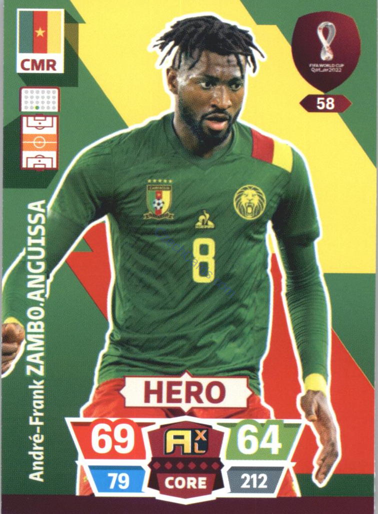 André-Frank Zambo Anguissa 2022 Panini World Cup Adrenalyn #58