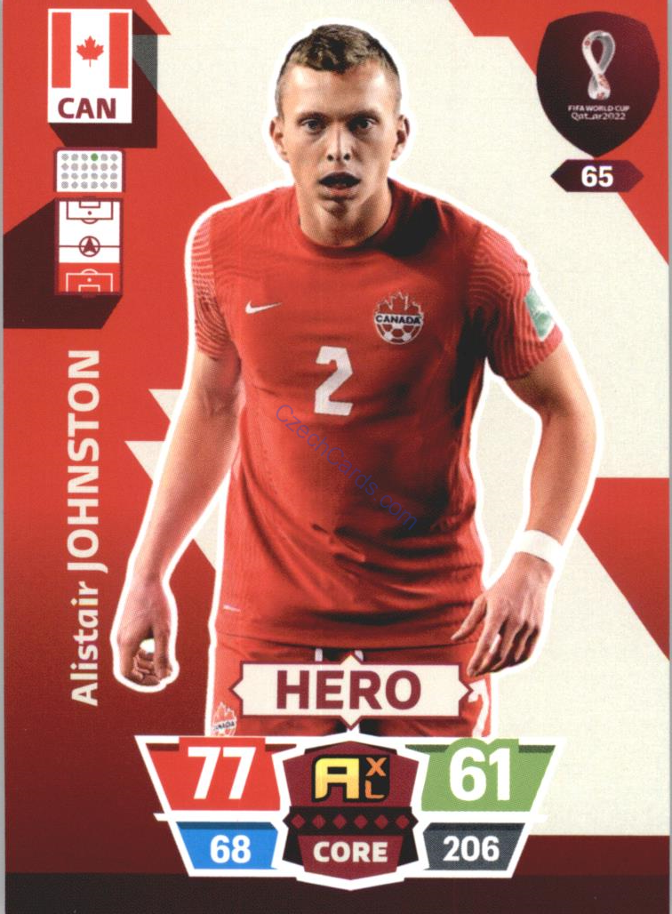 Alistair Johnston 2022 Panini World Cup Adrenalyn #65