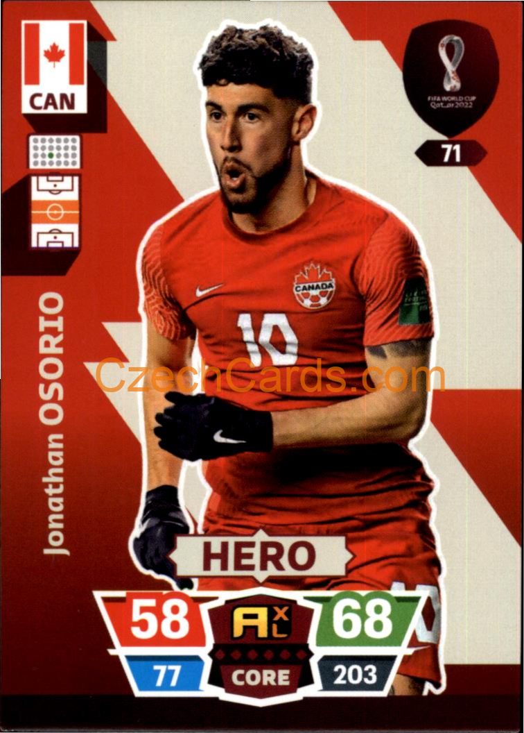 Jonathan Osorio 2022 Panini World Cup Adrenalyn #71