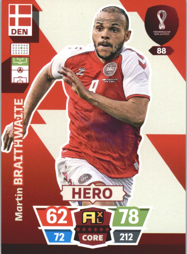 Martin Braithwaite 2022 Panini World Cup Adrenalyn #88