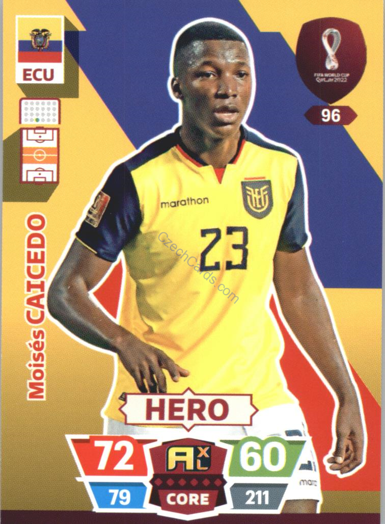 Moisés Caicedo 2022 Panini World Cup Adrenalyn #96