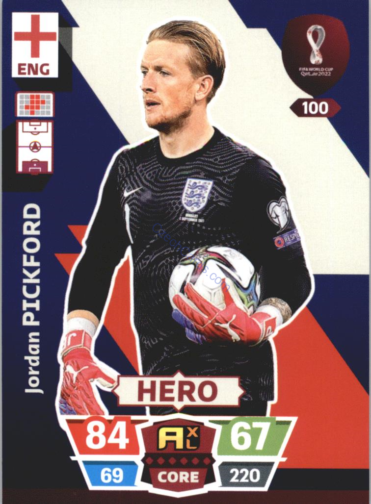 Jordan Pickford 2022 Panini World Cup Adrenalyn #100