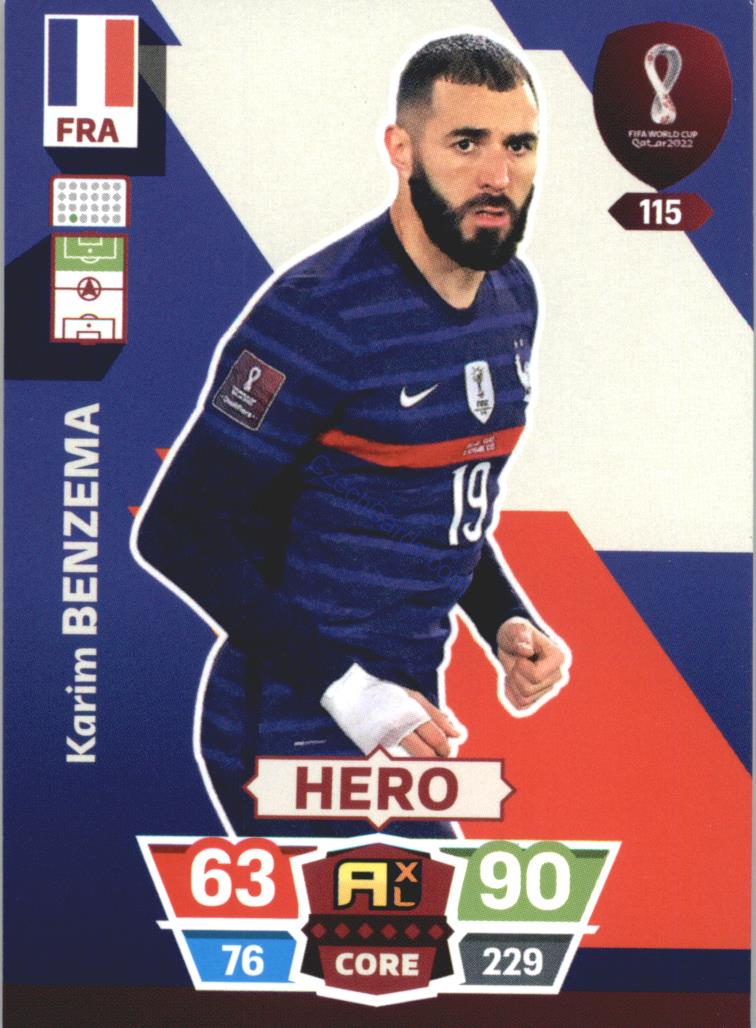 Karim Benzema 2022 Panini World Cup Adrenalyn #115