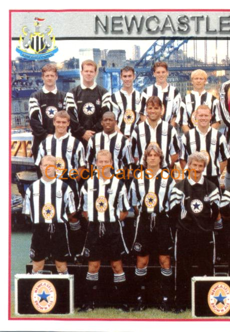 Team Photo Newcastle (1/2) 1997 Merlin EPL Sticker #333