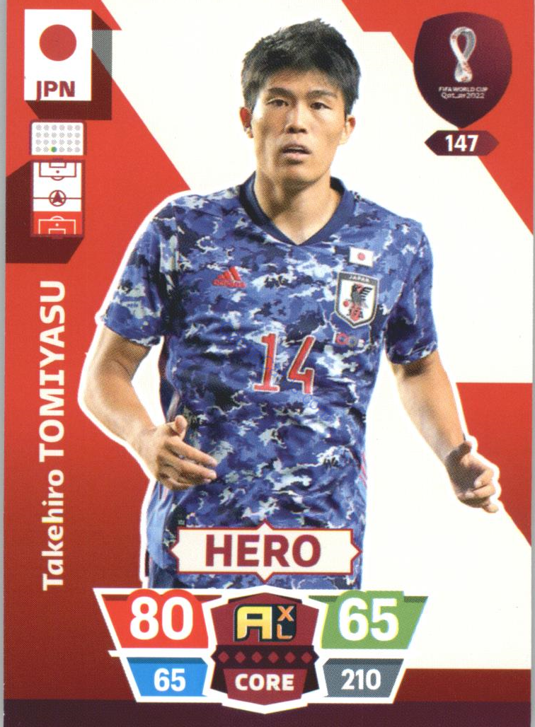 Takehiro Tomiyasu 2022 Panini World Cup Adrenalyn #147