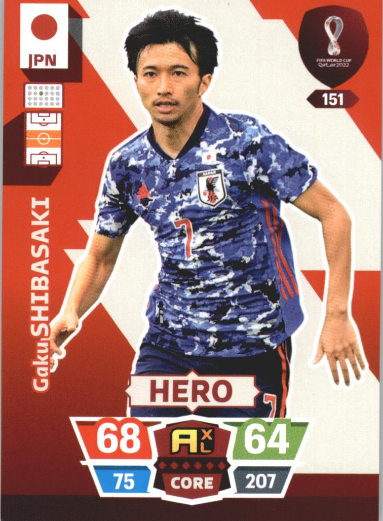 Gaku Shibasaki 2022 Panini World Cup Adrenalyn #151