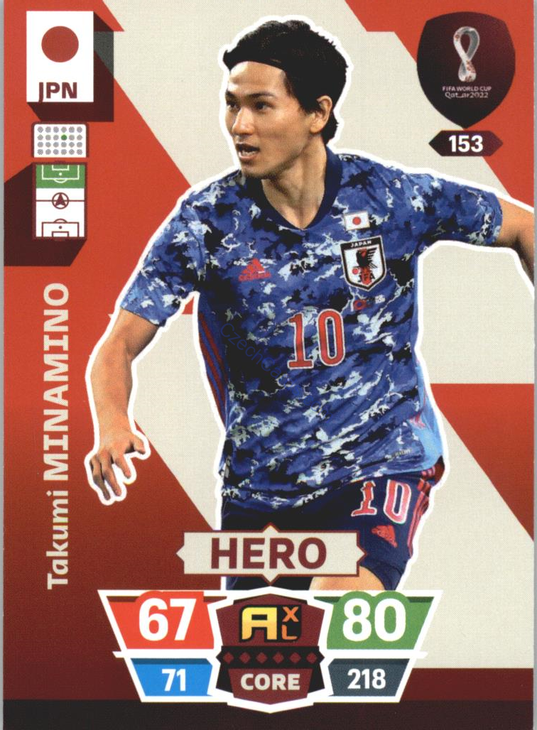 Takumi Minamino 2022 Panini World Cup Adrenalyn #153