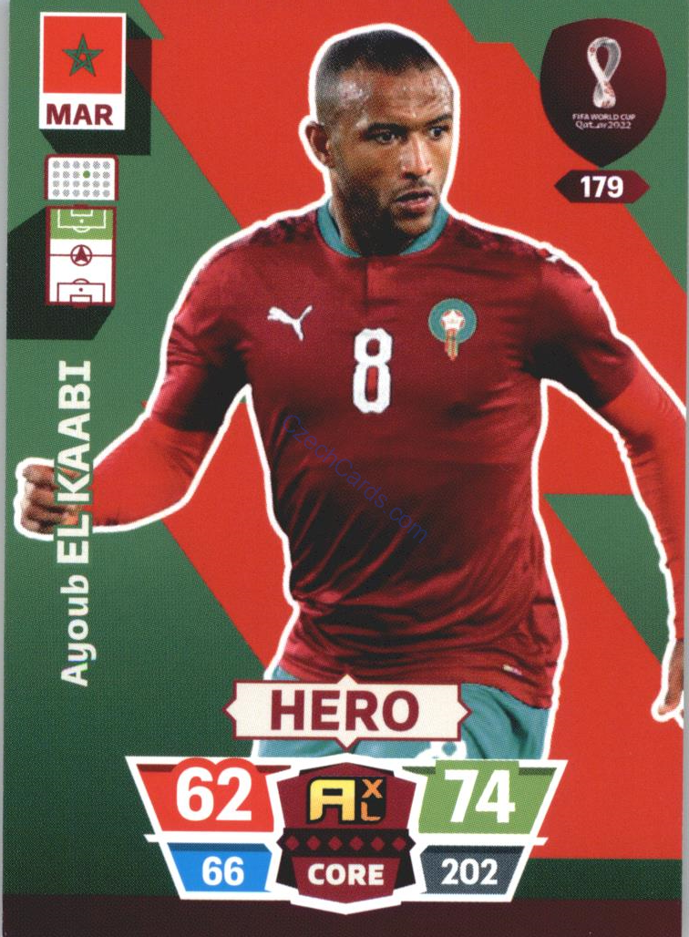 Ayoub El Kaabi 2022 Panini World Cup Adrenalyn #179