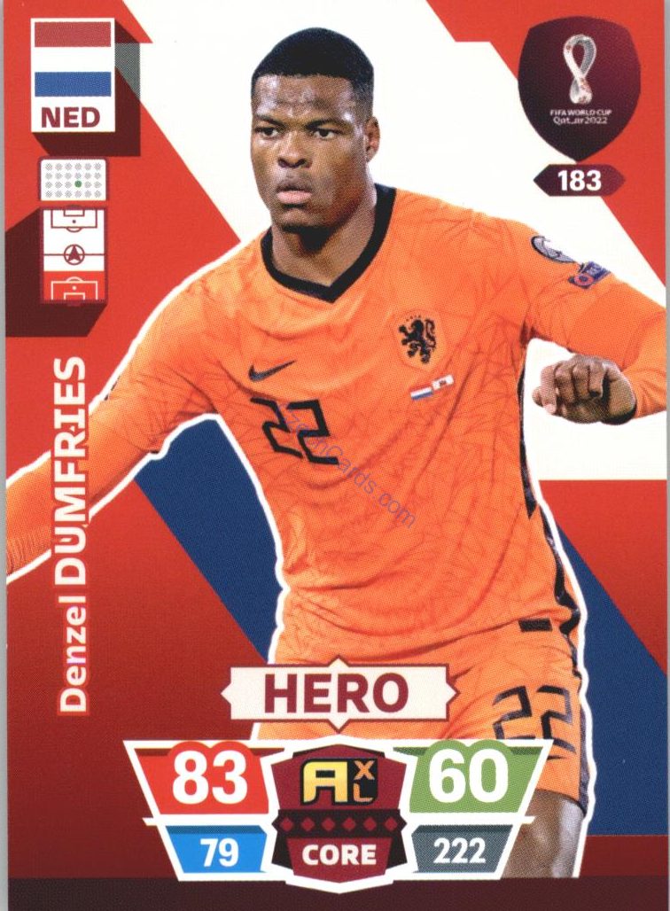Denzel Dumfries 2022 Panini World Cup Adrenalyn #183
