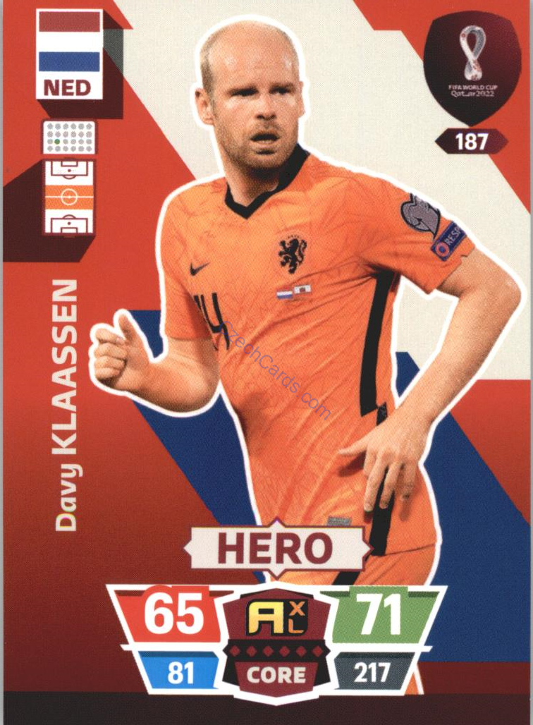 Davy Klaassen 2022 Panini World Cup Adrenalyn #187