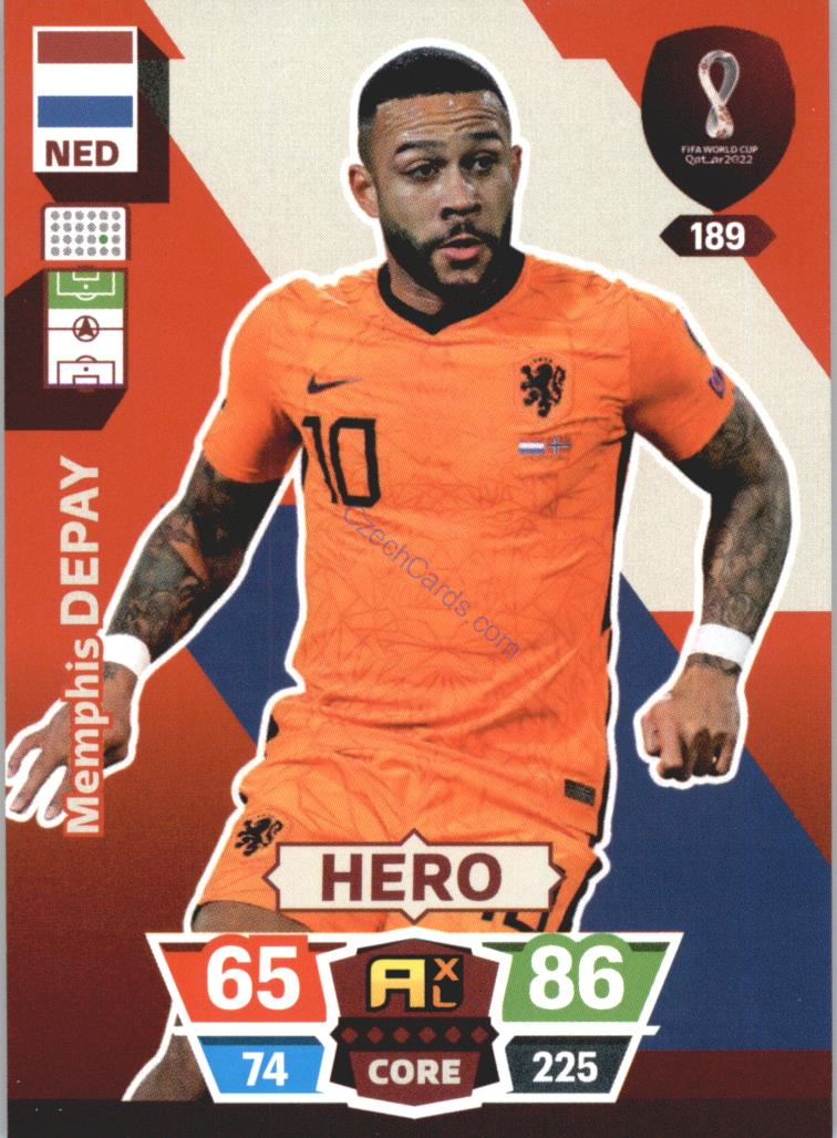 Memphis Depay 2022 Panini World Cup Adrenalyn #189