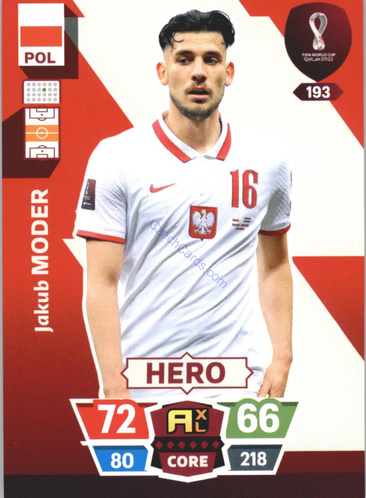 Jakub Moder 2022 Panini World Cup Adrenalyn #193