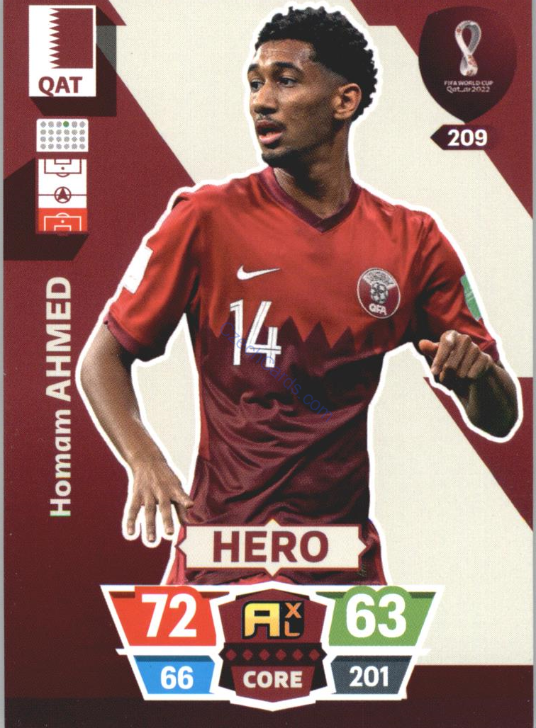 Homam Ahmed 2022 Panini World Cup Adrenalyn #209