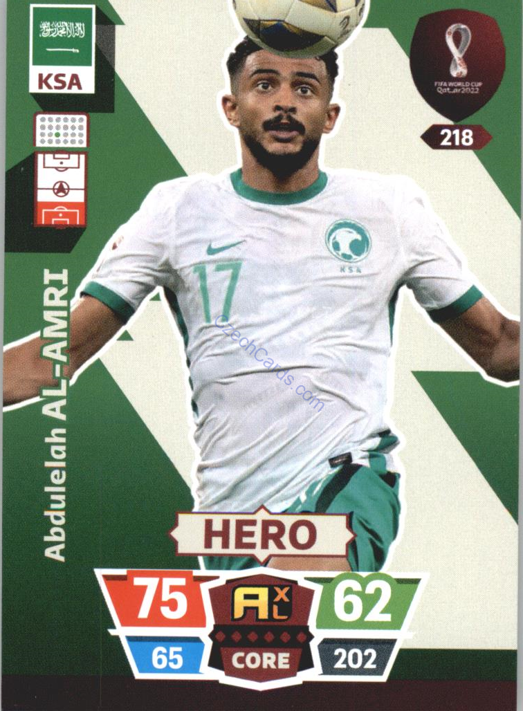 Abdulelah Al-Amri 2022 Panini World Cup Adrenalyn #218