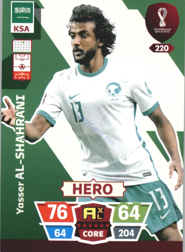 Yasser Al-Shahrani 2022 Panini World Cup Adrenalyn #220