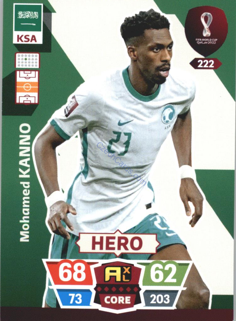 Mohamed Kanno 2022 Panini World Cup Adrenalyn #222