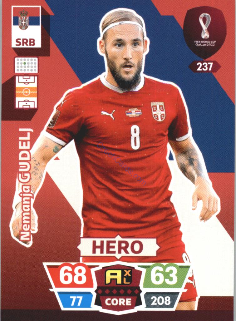 Nemanja Gudelj 2022 Panini World Cup Adrenalyn #237