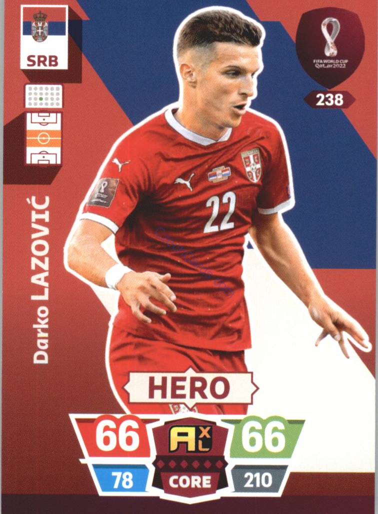 Darko Lazović 2022 Panini World Cup Adrenalyn #238