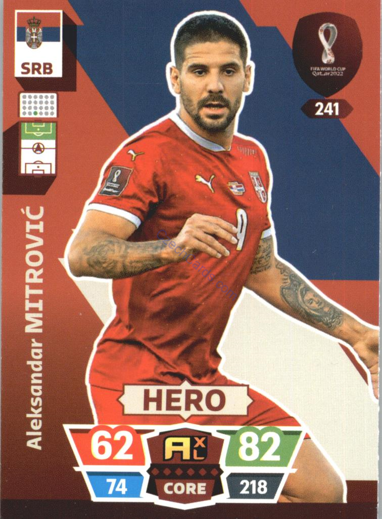 Aleksandar Mitrović 2022 Panini World Cup Adrenalyn #241