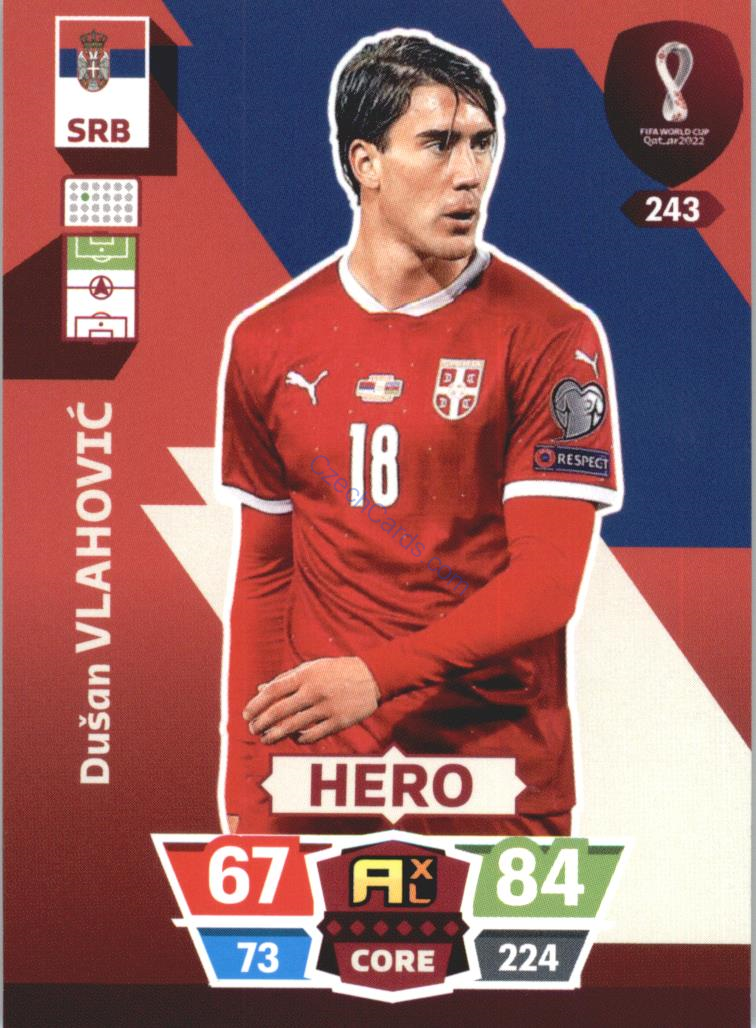 Dušan Vlahović 2022 Panini World Cup Adrenalyn #243