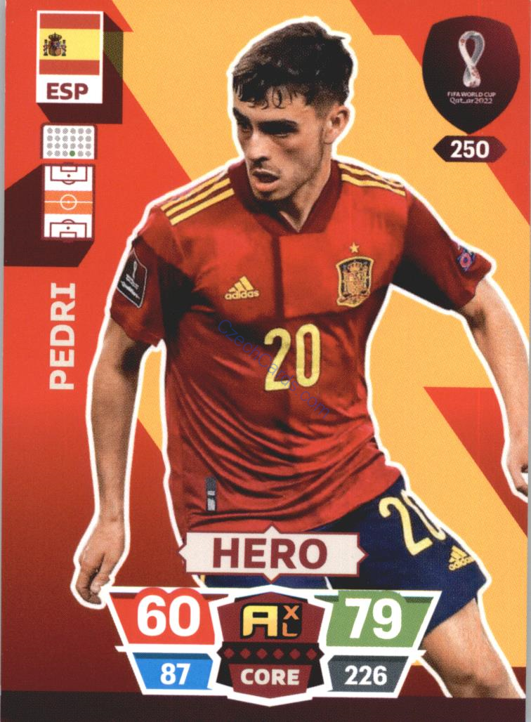 Pedri 2022 Panini World Cup Adrenalyn #250