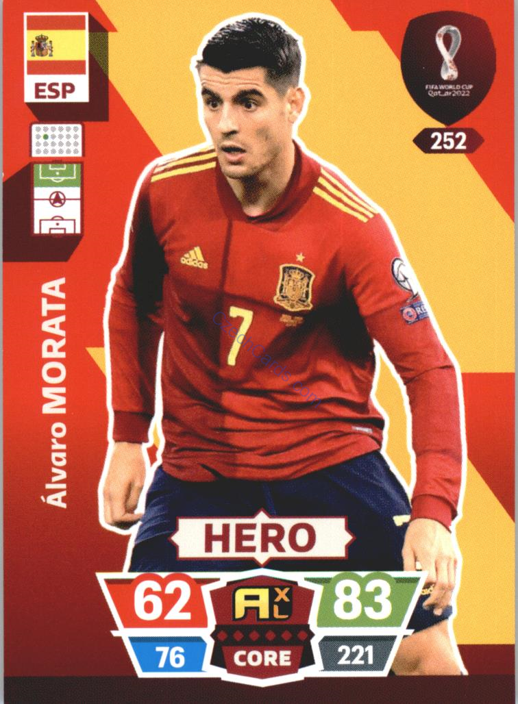 Álvaro Morata 2022 Panini World Cup Adrenalyn #252