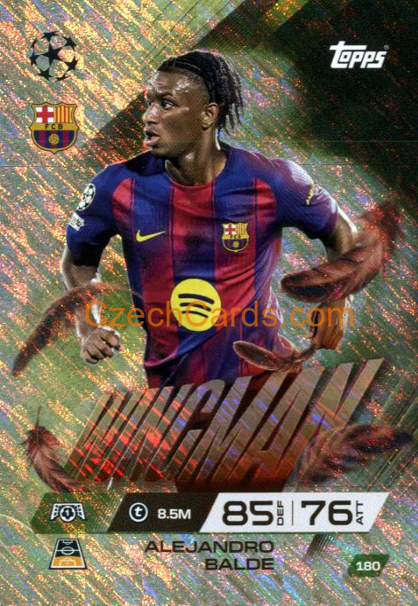 Alejandro Balde 2025/26 Match Attax Extra Wingman #180