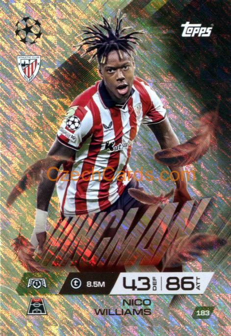 Nico Williams 2025/26 Match Attax Extra Wingman #183