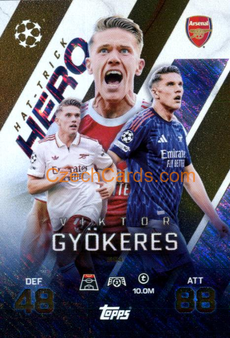 Vikto Gyökeres 2025/26 Match Attax Extra Hat-Trick Hero #254