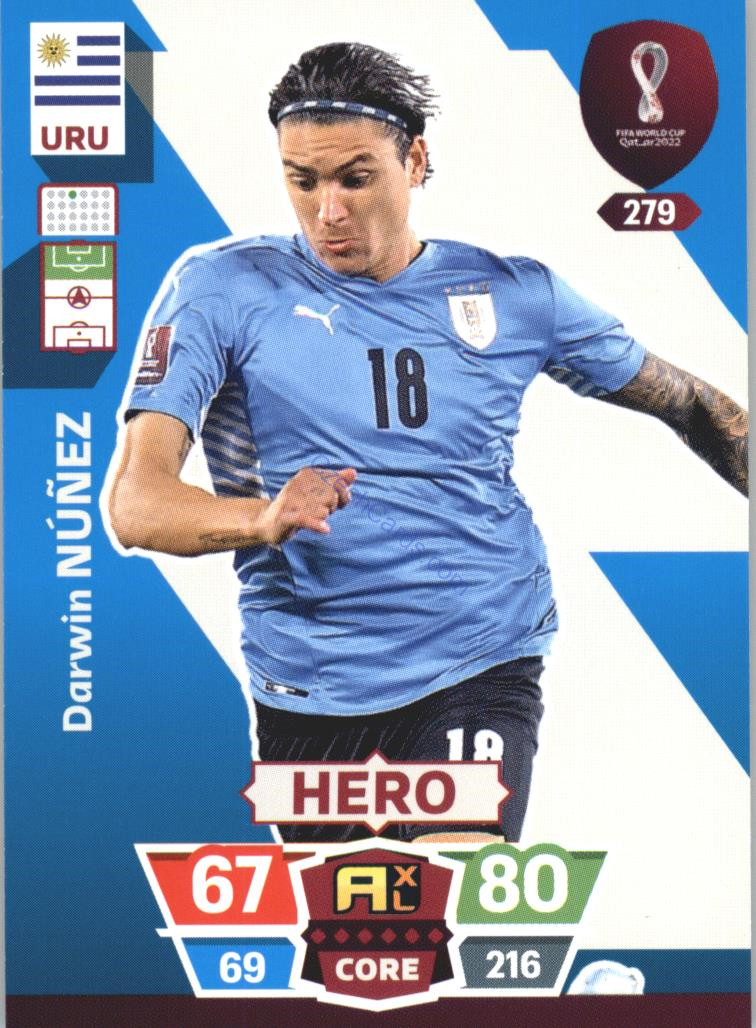 Darwin Núñez 2022 Panini World Cup Adrenalyn #279
