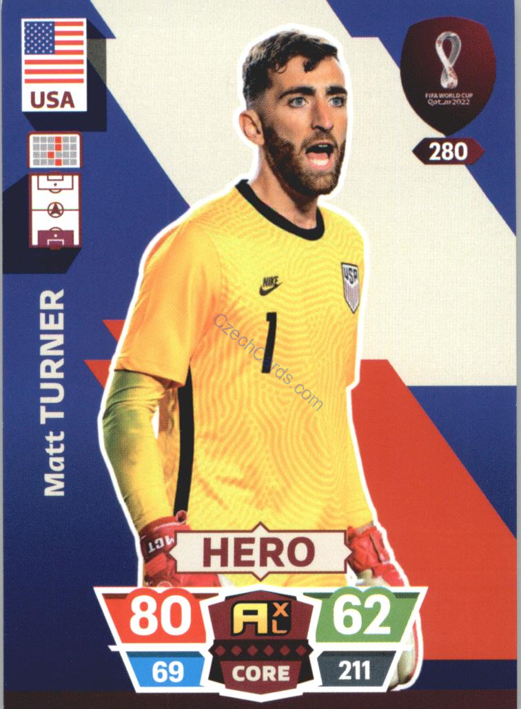 Matt Turner 2022 Panini World Cup Adrenalyn #280